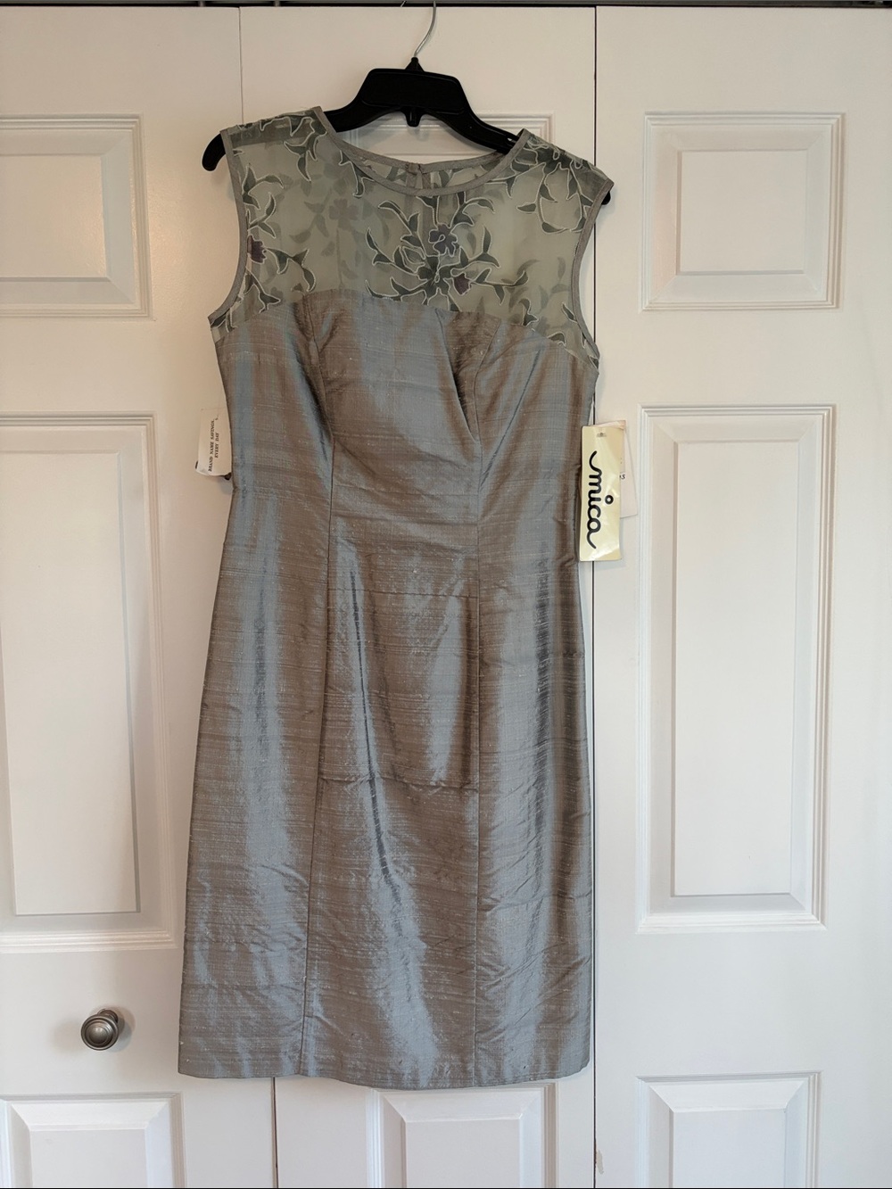 Mica Women's Mini Dress in Light Silver